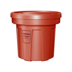 Trash Cans & Recycling Containers; Product Type: Trash Can; Type: Cortech Cobra Trash Can; Container Capacity: 22 Gallons; Container Shape: Round; Lid Type: No Lid; Container Material: Polyethylene; Color: Red; Material: Plastic