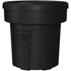 Trash Cans & Recycling Containers; Product Type: Trash Can; Type: Cortech Cobra Trash Can; Container Capacity: 25 Gallons; Container Shape: Round; Lid Type: No Lid; Container Material: Polyethylene; Color: Black; Material: Plastic