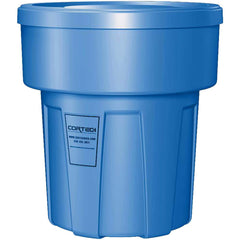 Trash Cans & Recycling Containers; Product Type: Trash Can; Type: Cortech Cobra Trash Can; Container Capacity: 30 Gallons; Container Shape: Round; Lid Type: No Lid; Container Material: Polyethylene; Color: Blue; Material: Plastic