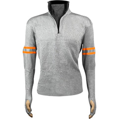 Work Shirt: Cut-Resistant, Long Sleeve, 5X-Large, Olefin, Polyester & Glass, Gray, 0 Pocket