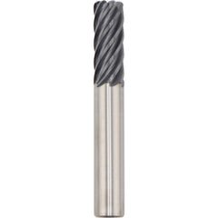 Corner Radius End Mill: 5/8" Dia, 1-7/8" LOC, 0.0600" Radius, 7 Flute, Solid Carbide