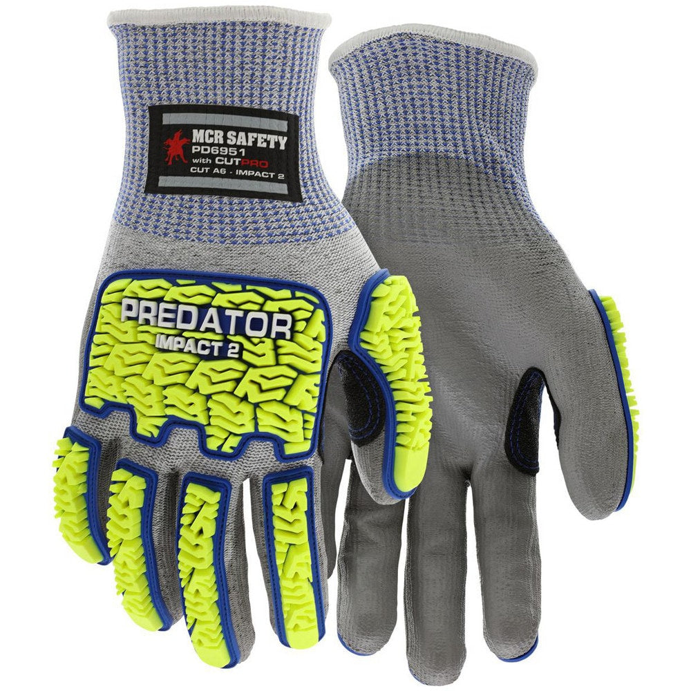 Cut, Puncture & Abrasion-Resistant Gloves: Predator PD6951, Size 3X-Large, ANSI Cut A6, ANSI Puncture 4, Polyurethane, HPPE