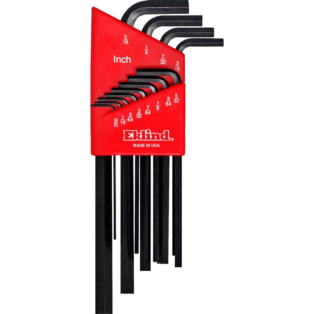 Hex Key Sets; Tool Type: Hex (allen) L-Key Set; Handle Type: Long Arm; Hex Size Range (Inch): 0.050 to 5/16