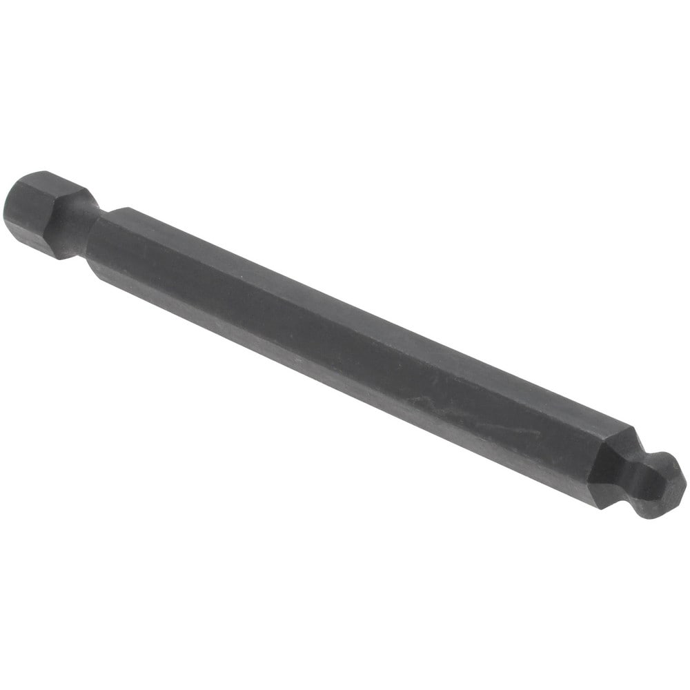 Power Screwdriver Bit: Ball End Hex Bit, 5/64" Hex