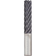 Corner Radius End Mill: 3/4" Dia, 2-1/4" LOC, 0.0300" Radius, 7 Flute, Solid Carbide