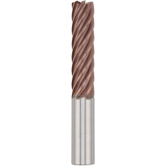 Corner Radius End Mill: 1" Dia, 3" LOC, 0.0600" Radius, 7 Flute, Solid Carbide