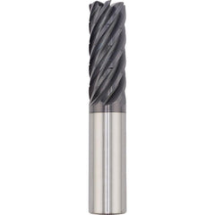 Corner Radius End Mill: 20.00 mm Dia, 60.00 mm LOC, 1.00 mm Radius, 7 Flute, Solid Carbide