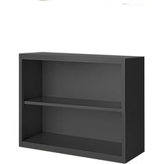 Bookcases; Overall Height: 30; Overall Width: 36; Overall Depth: 18; Material: Steel; Color: Putty; Shelf Weight Capacity: 160