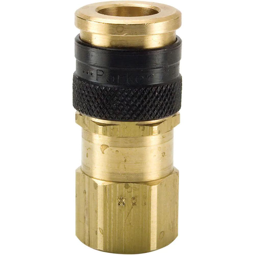 Pneumatic Hose Coupling: 3/8-18" Thread, 3/8" Body Dia, Industrial Interchange