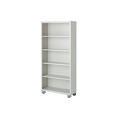 Bookcases; Overall Height: 75; Overall Width: 36; Overall Depth: 18; Material: Steel; Color: Walnut; Shelf Weight Capacity: 160