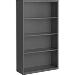 Bookcases; Overall Height: 52; Overall Width: 36; Overall Depth: 13; Material: Steel; Color: Yellow; Shelf Weight Capacity: 160