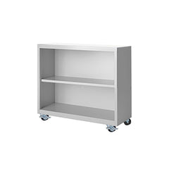 Bookcases; Overall Height: 33; Overall Width: 36; Overall Depth: 13; Material: Steel; Color: Espresso; Shelf Weight Capacity: 160