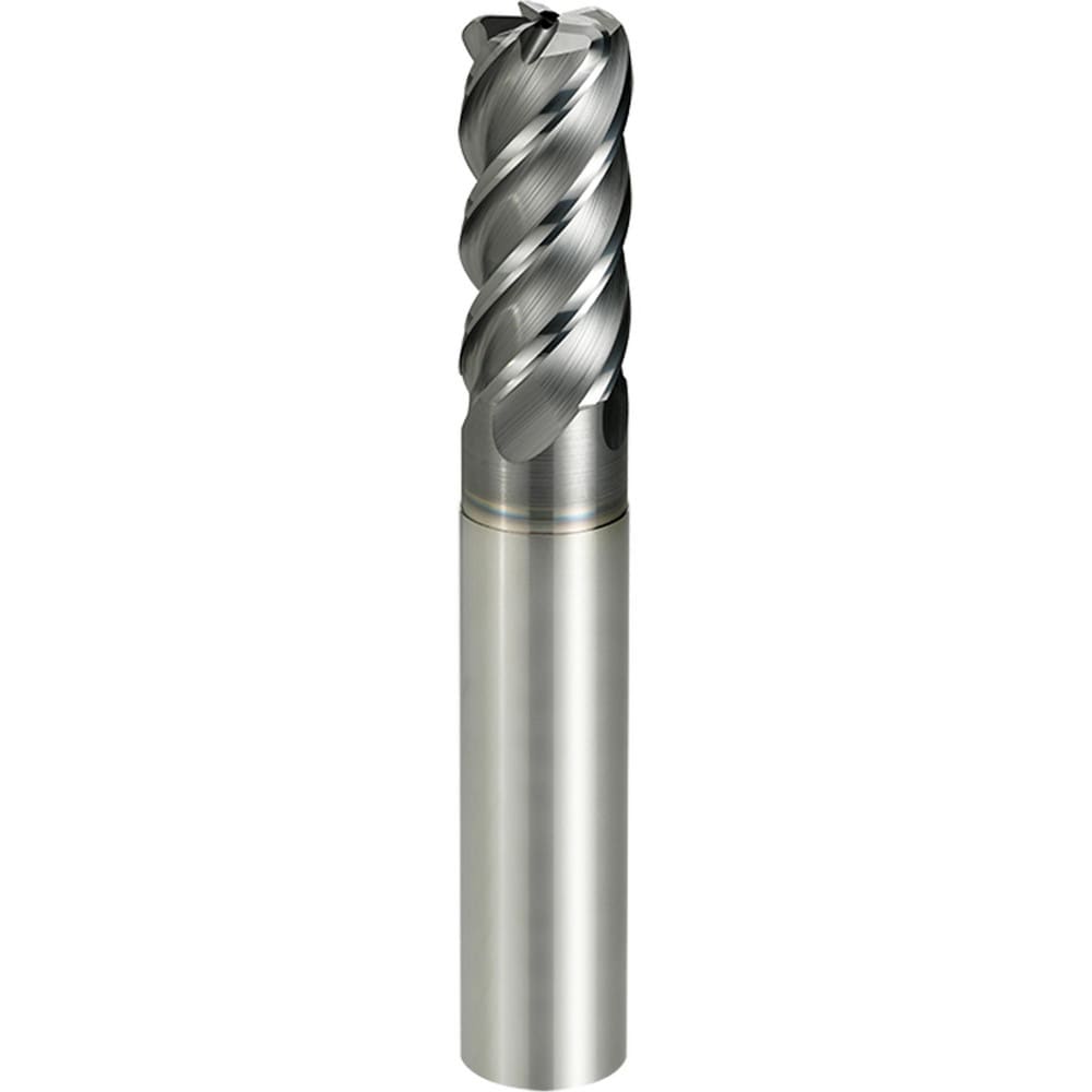 Corner Radius End Mill: 16 mm Dia, 34.00 mm LOC, 3.00 mm Radius, 5 Flute, Solid Carbide