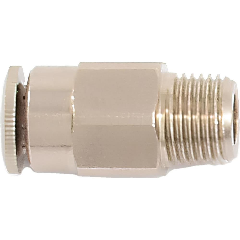 Coolant Hose Elbows, Fittings & Reducers; Coolant Hose Fitting Type: Straight; Connection Type: Straight; System Size: 0.125; Body Material: Brass; Number Of Pieces: 1