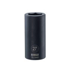 Impact Socket: 3/4" Drive, 27 mm Socket, Hex Drive