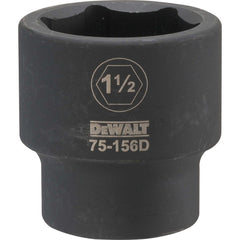 Impact Socket: 3/4" Drive, 1-1/2" Socket, Hex Drive