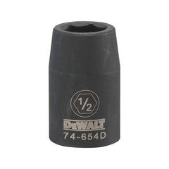 Impact Socket: 1/2" Drive, 1/2" Socket, Hex Drive