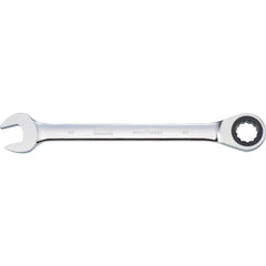 Combination Wrench: 30.00 mm Head Size, 15 deg Offset