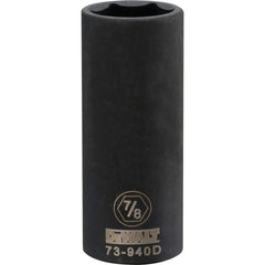 Impact Socket: 1/2" Drive, 7/8" Socket, Hex Drive