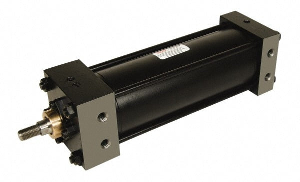 Double Acting Rodless Air Cylinder: 2-1/2" Bore, 5" Stroke, 250 psi Max, 3/8 NPTF Port, Cap Fixed Clevis Mount