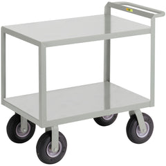 Merchandise Collectors Utility Cart: 54" Long, 30" Wide, Steel, 1200 lb Capacity, Gray