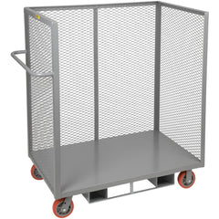 Forkliftable Order Picking Utility Cart: 53-1/2" Long, 24" Wide, Steel, 3600 lb Capacity, Gray