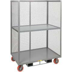 Forkliftable Order Picking Utility Cart: 53-1/2" Long, 24" Wide, Steel, 3600 lb Capacity, Gray