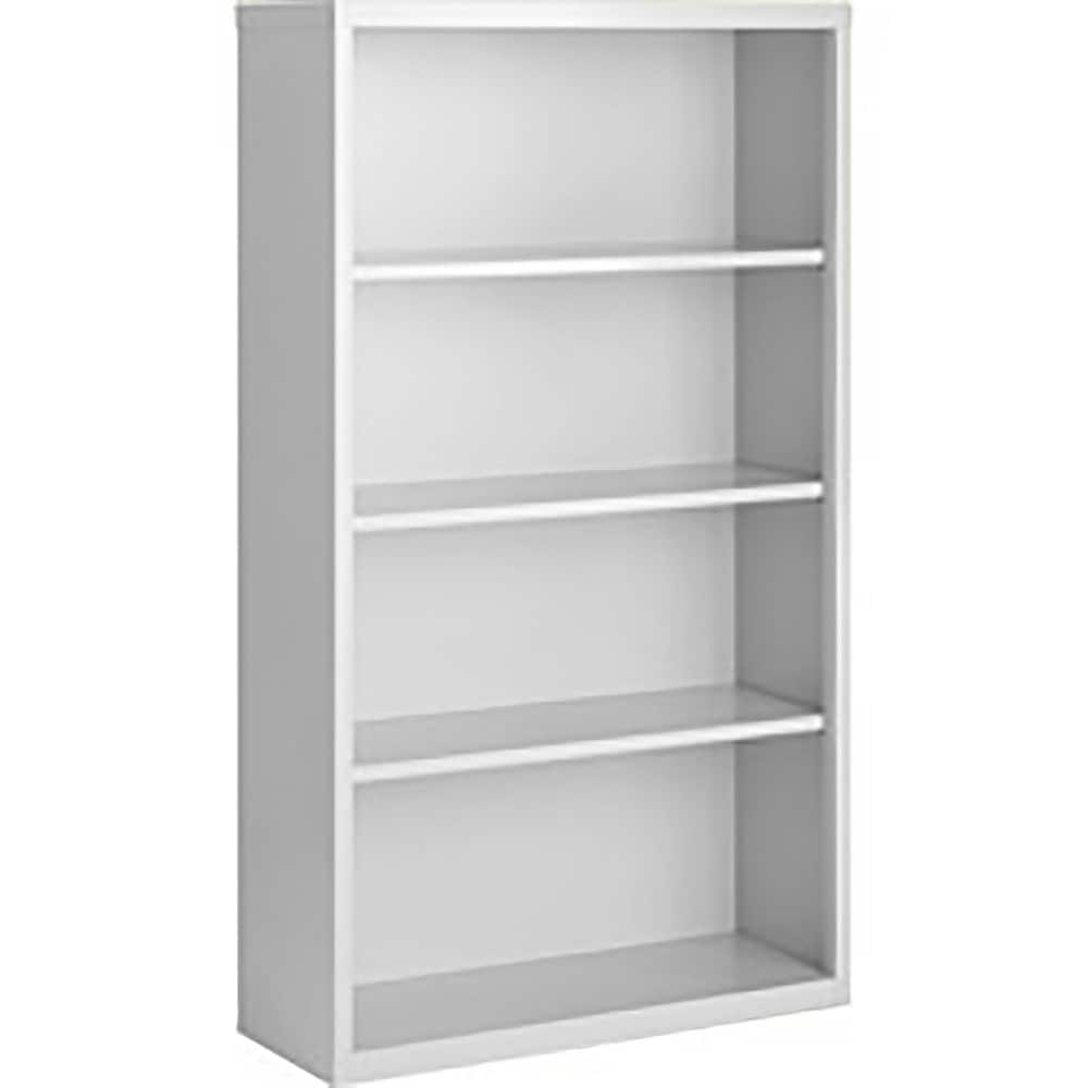 Bookcases; Overall Height: 52; Overall Width: 36; Overall Depth: 18; Material: Steel; Color: Yellow; Shelf Weight Capacity: 160