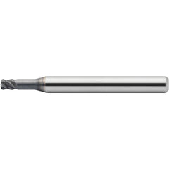 Corner Radius End Mill: 8 mm Dia, 12.00 mm LOC, 2.00 mm Radius, 4 Flute, Solid Carbide