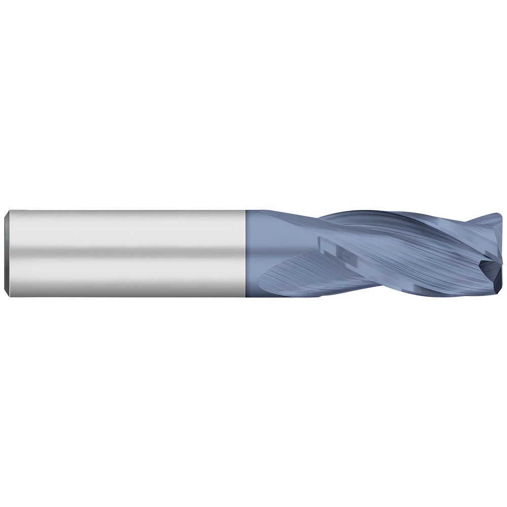 Corner Radius End Mill: 5/16" Dia, 13/16" LOC, 0.0600" Radius, 3 Flute, Solid Carbide