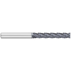 Corner Radius End Mill: 3/4" Dia, 3" LOC, 0.0300" Radius, 4 Flute, Solid Carbide