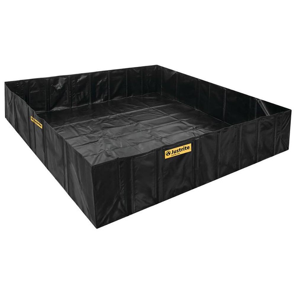 Collapsible Berms & Pools; Type: Spill Berm; Material: PVC Coated Fabric; Width (Feet): 10; Pool Color: Black