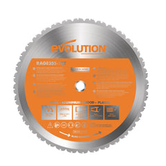 Wet & Dry-Cut Saw Blade: 14" Dia, 1" Arbor Hole, 36 Teeth