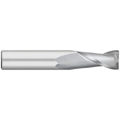 Corner Radius End Mill: 1/4" Dia, 1-1/2" LOC, 0.0050" Radius, 2 Flute, Solid Carbide