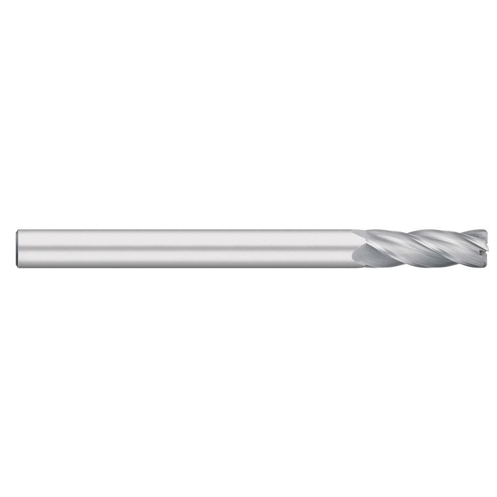 Corner Radius End Mill: 1" Dia, 4" LOC, 0.0450" Radius, 4 Flute, Solid Carbide