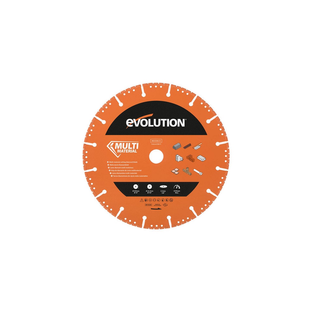 Wet & Dry-Cut Saw Blade: 10" Dia, 7/8" Arbor Hole, 16/80 Teeth