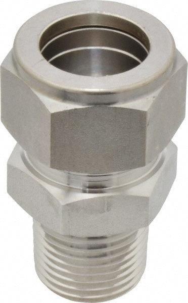 Compression Tube Connector: 3/4" Tube OD, Compression x MNPT