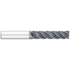 Corner Radius End Mill: 1/4" Dia, 1-1/8" LOC, 0.0300" Radius, 5 Flute, Solid Carbide