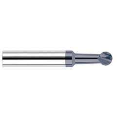 Undercutting End Mills; Mill Diameter (Decimal Inch): 0.3750; Mill Diameter (Inch): 3/8; Length Of Cut (Decimal Inch - 4 Decimals): 0.3200; Overall Length (Inch): 2-1/2; Radius: 0.1875; Number Of Flutes: 4; Neck Length (Decimal Inch): 0.2500; Neck Diamete