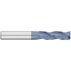 Corner Radius End Mill: 3/16" Dia, 3/4" LOC, 0.0100" Radius, 3 Flute, Solid Carbide