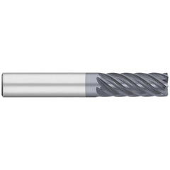 Corner Radius End Mill: 1/4" Dia, 3/8" LOC, 0.0150" Radius, 7 Flute, Solid Carbide