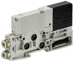 Stacking Solenoid Valve: Solenoid, 4-Way, 2 Position, Solenoid Return