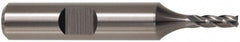 Square End Mill: 1-1/2" Dia, 2" LOC, 4 Flute, High Speed Steel