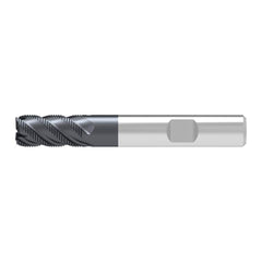 Corner Chamfer End Mill: 18.00 mm Dia, 32.00 mm LOC, 5 Flute, 0.50 mm Chamfer Width, Solid Carbide