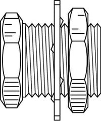 Compression Tube Anchor Coupling: 1/8-27, 1/8" Tube OD