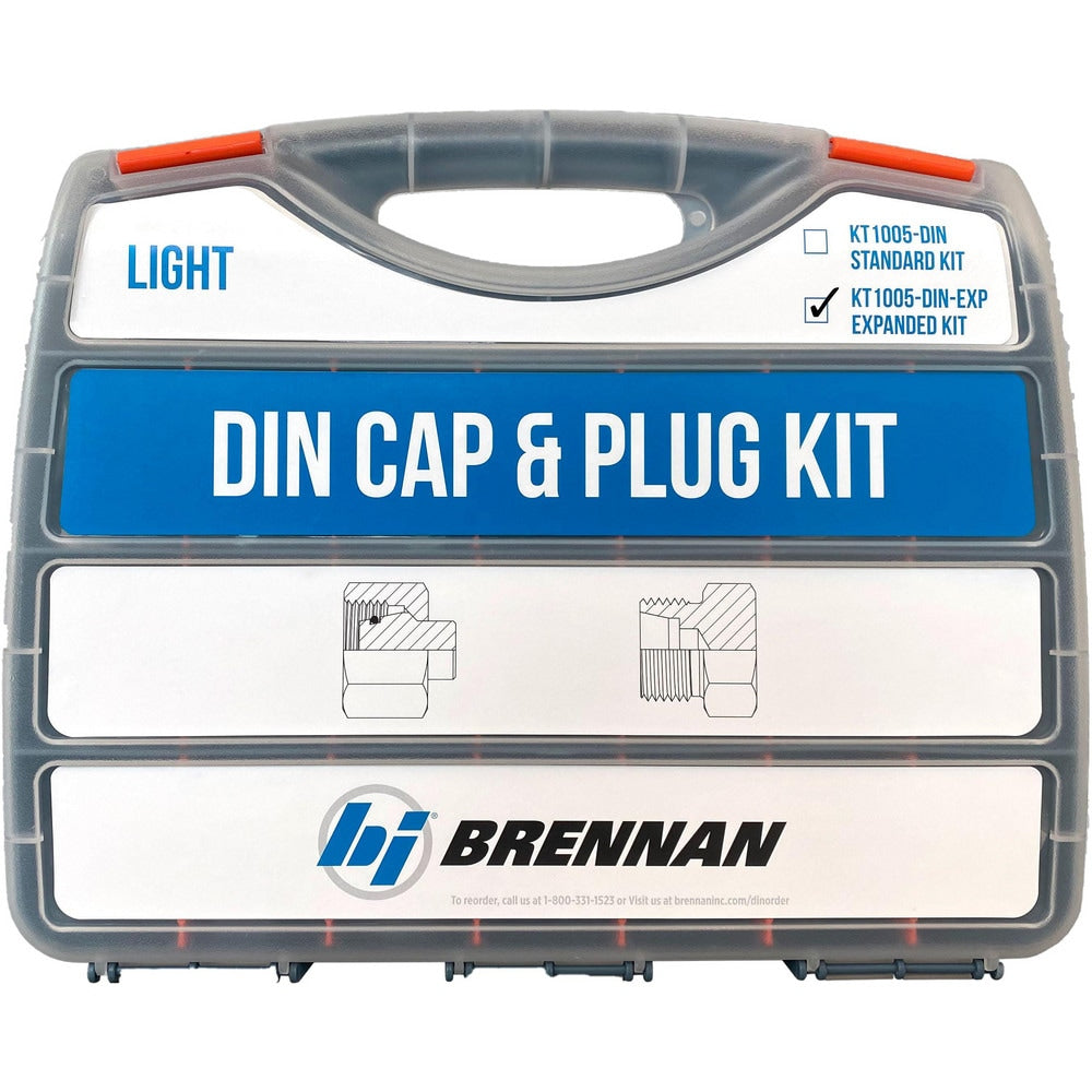 DIN CAP&PLUG LT DUTY STL KIT