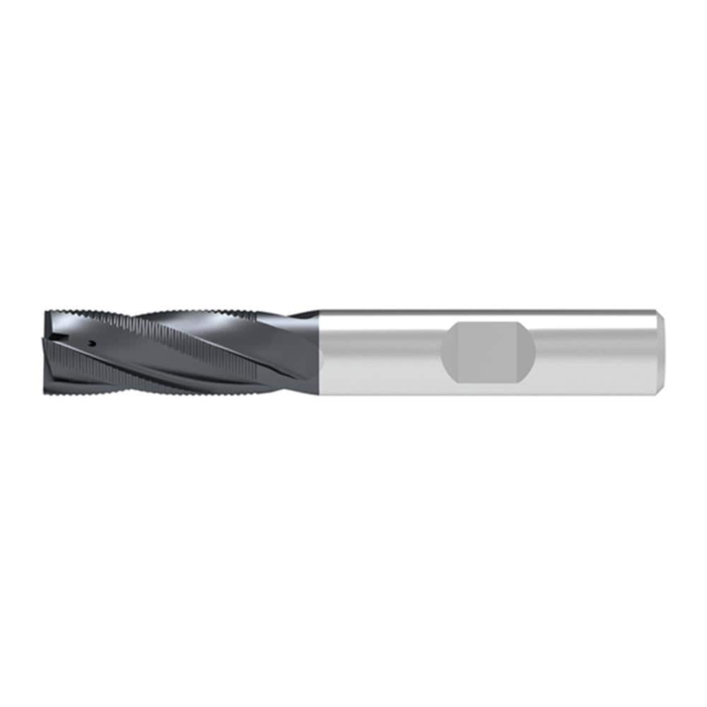 Corner Chamfer End Mill: 20.00 mm Dia, 38.00 mm LOC, 4 Flute, 0.60 mm Chamfer Width, Solid Carbide