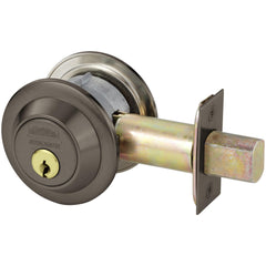 Deadbolts; Deadbolt Type: Deadbolt; Lock Type: Single Cylinder; Key Type: Keyed Different; Mount Type: Through Hole; Material: Steel; Minimum Door Thickness: 1.75 in; Maximum Door Thickness: 2.25; Finish: Oil Rubbed Dark Bronze