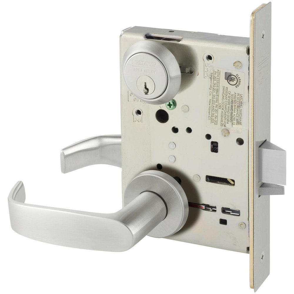 Lever Locksets; Lockset Type: Grade 1 Storeroom Mortise Lock ; Key Type: Keyed Different; Back Set: 2-3/4; Cylinder Type: Conventional; Material: Cold Rolled Steel; Door Thickness: 1-3/4; Finish: Satin Chrome