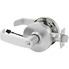 Lever Locksets; Lockset Type: Grade 1 Entrance/Office Cylindrical Lock; Key Type: Keyed Different; Back Set: 2-3/4; Cylinder Type: LFIC Prep; Material: Stainless Steel; Door Thickness: 1-3/4 to 2; Finish: Satin Chrome